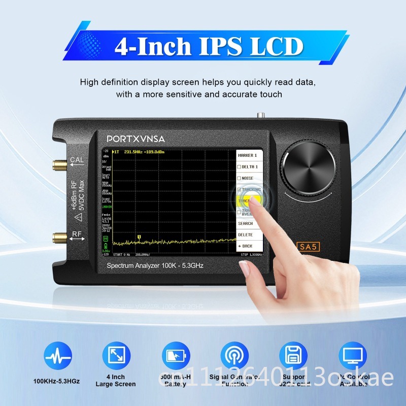 Signal Generator Spectrum Analyzer - Analizzatore di Spettro Portatile Multifunzione SA5