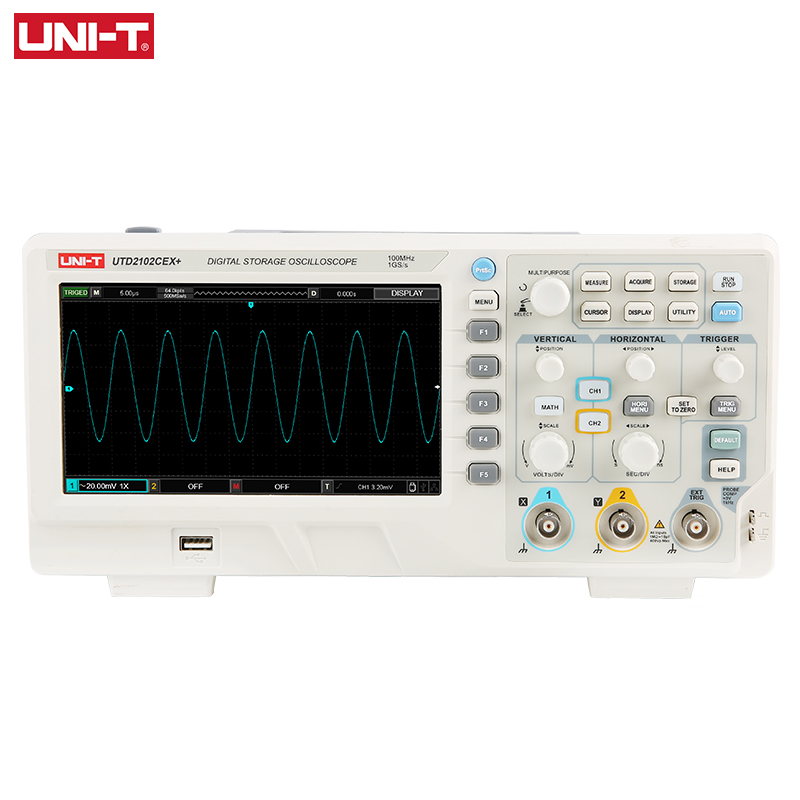 UNI-T UTD2102CEX+ Oscilloscopi - Digital Storage Oscilloscope 100Mhz recensione e prezzo
