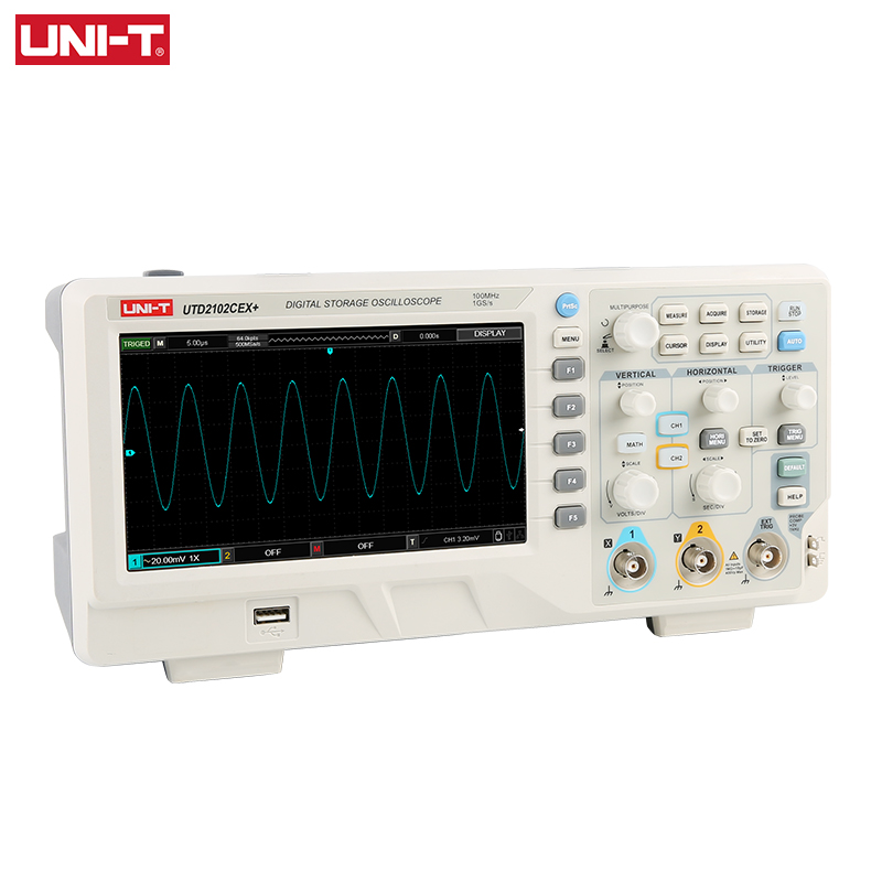 UNI-T UTD2102CEX+ Oscilloscopi - Digital Storage Oscilloscope 100Mhz recensione e prezzo