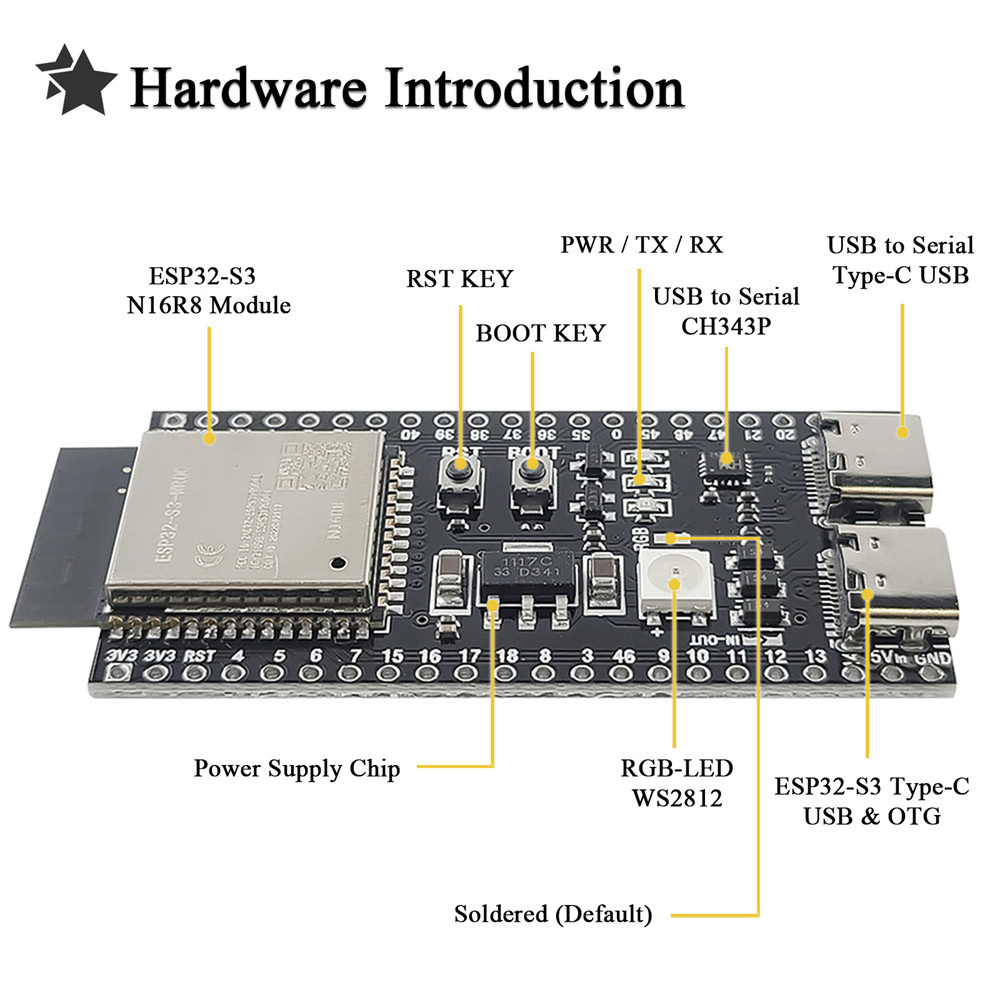 Schede di sviluppo ESP32 S3 co - Esp32 S3 Development Board Lot recensione e prezzo