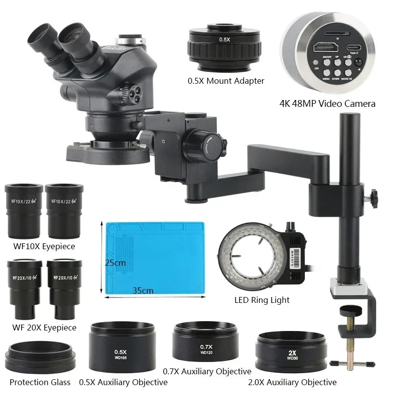 Microscopio Stereo Industriale - Stereo Trinocular Microscope Pcb recensione e prezzo
