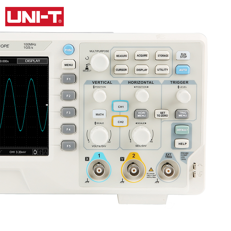 Oscilloscopio digitale UNI-T U - Digital Storage Oscilloscope 100Mhz recensione e prezzo
