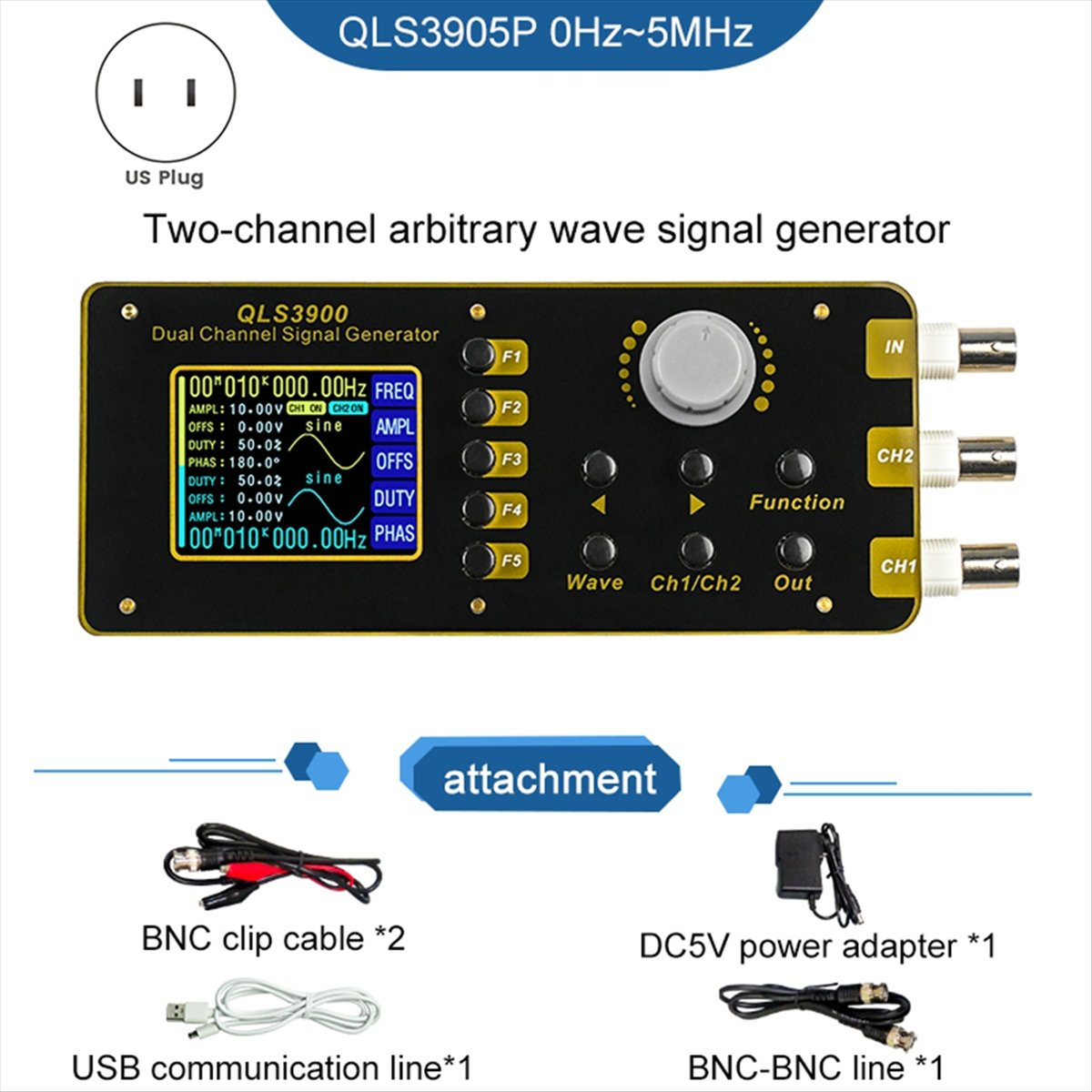 OKgood Generatore di Segnali a - Function Arbitrary Waveform Generator recensione e prezzo